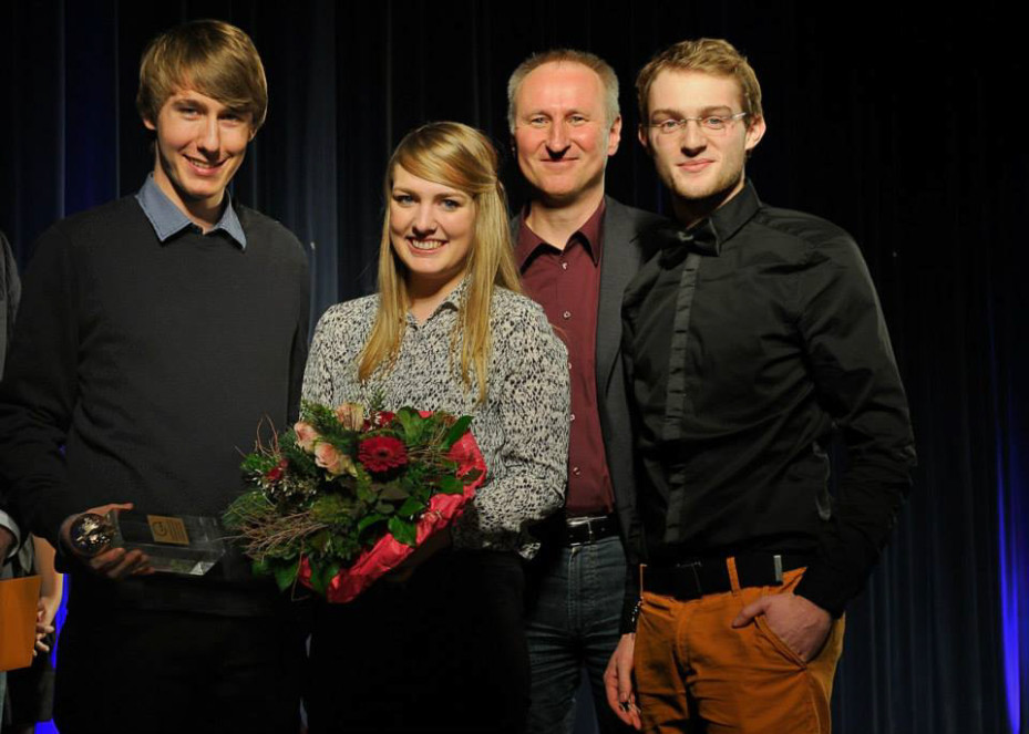 Gruppenfoto: Tilo Hensel, Sarah Kunst, Horst Stammler, Jonathan Rieder (Foto: Frank von zur Gathen)